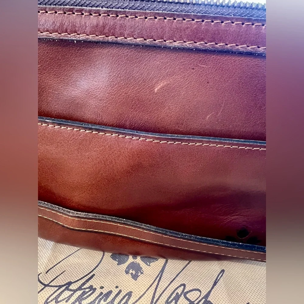 Patricia Nash Woven Brown Leather Crossbody Bag - Picture 4 of 11